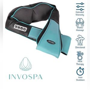InvoSpa Shiatsu Back Shoulder and Neck Massager with Heat